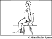 Chair pushups
